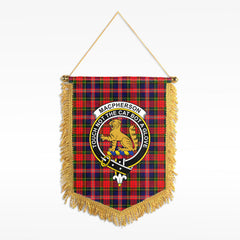 MacPherson Modern Tartan Crest Wall Hanging Banner
