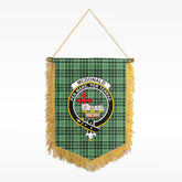McDonald Lord of the Isles Hunting Tartan Crest Wall Hanging Banner