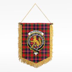McPherson Modern Tartan Crest Wall Hanging Banner