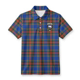 Bethune Ancient Tartan Crest Birdseye Mesh Polo Shirt