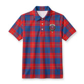 Blane Tartan Crest Birdseye Mesh Polo Shirt