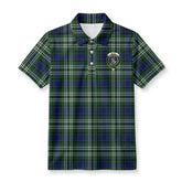 Blyth Tartan Crest Birdseye Mesh Polo Shirt