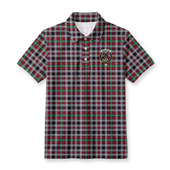 Borthwick Ancient Tartan Crest Birdseye Mesh Polo Shirt