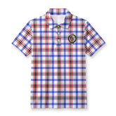 Boswell Modern Tartan Crest Birdseye Mesh Polo Shirt