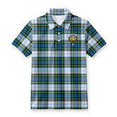 Campbell Dress Tartan Crest Birdseye Mesh Polo Shirt