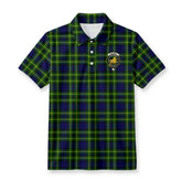Campbell of Breadalbane Modern Tartan Crest Birdseye Mesh Polo Shirt