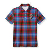 Crichton Tartan Crest Birdseye Mesh Polo Shirt