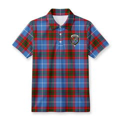 Crichton Tartan Crest Birdseye Mesh Polo Shirt