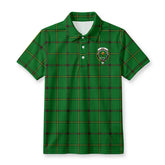 Don Tartan Crest Birdseye Mesh Polo Shirt