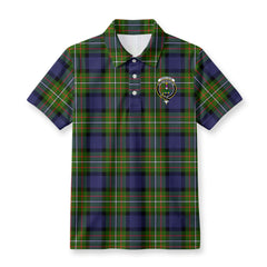 Ferguson Tartan Crest Birdseye Mesh Polo Shirt