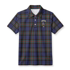 Fletcher of Dunans Tartan Crest Birdseye Mesh Polo Shirt