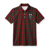 Ged Tartan Crest Birdseye Mesh Polo Shirt