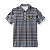 Gladstone Tartan Crest Birdseye Mesh Polo Shirt