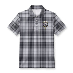 Glen Tartan Crest Birdseye Mesh Polo Shirt