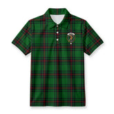 Halkett Tartan Crest Birdseye Mesh Polo Shirt
