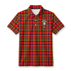Hepburn Tartan Crest Birdseye Mesh Polo Shirt