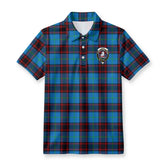 Home Ancient Tartan Crest Birdseye Mesh Polo Shirt