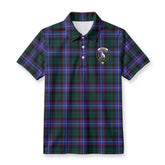 Hunter Modern Tartan Crest Birdseye Mesh Polo Shirt