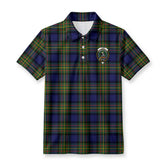 Laws Tartan Crest Birdseye Mesh Polo Shirt