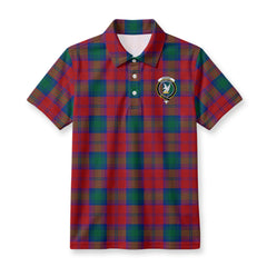 Lindsay Modern Tartan Crest Birdseye Mesh Polo Shirt