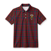 Lyle Tartan Crest Birdseye Mesh Polo Shirt