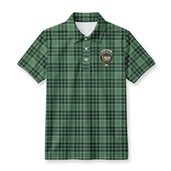 MacDonald Lord of the Isles Hunting Tartan Crest Birdseye Mesh Polo Shirt