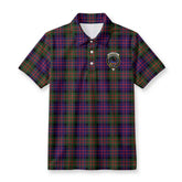 MacDonnell of Glengarry Modern Tartan Crest Birdseye Mesh Polo Shirt