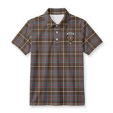 MacIntyre Hunting Weathered Tartan Crest Birdseye Mesh Polo Shirt