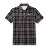 MacKay Weathered Tartan Crest Birdseye Mesh Polo Shirt