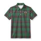 MacKinnon Hunting Ancient Tartan Crest Birdseye Mesh Polo Shirt