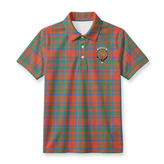 MacKintosh Ancient Tartan Crest Birdseye Mesh Polo Shirt