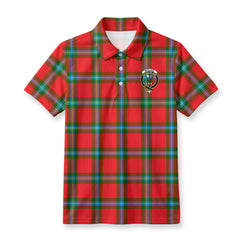 MacLaine of Loch Buie Tartan Crest Birdseye Mesh Polo Shirt