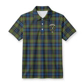 MacLellan Ancient Tartan Crest Birdseye Mesh Polo Shirt