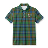 MacMillan Hunting Ancient Tartan Crest Birdseye Mesh Polo Shirt