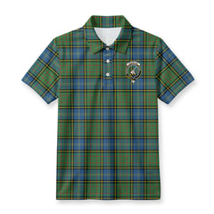 MacMillan Hunting Ancient Tartan Crest Birdseye Mesh Polo Shirt
