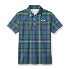 MacPhail Hunting Ancient Tartan Crest Birdseye Mesh Polo Shirt