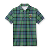 MacThomas Ancient Tartan Crest Birdseye Mesh Polo Shirt