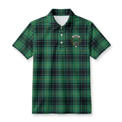 McArthur Ancient Tartan Crest Birdseye Mesh Polo Shirt