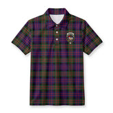 McDonald Modern Tartan Crest Birdseye Mesh Polo Shirt