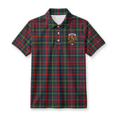 McIntosh Hunting Modern Tartan Crest Birdseye Mesh Polo Shirt