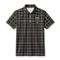 McKenzie Weathered Tartan Crest Birdseye Mesh Polo Shirt