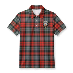 McLachlan Weathered Tartan Crest Birdseye Mesh Polo Shirt
