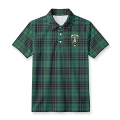 McLean Hunting Ancient Tartan Crest Birdseye Mesh Polo Shirt