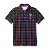 McLennan Modern Tartan Crest Birdseye Mesh Polo Shirt