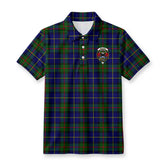 McLeod of Harris Modern Tartan Crest Birdseye Mesh Polo Shirt