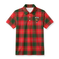 McPhee Tartan Crest Birdseye Mesh Polo Shirt