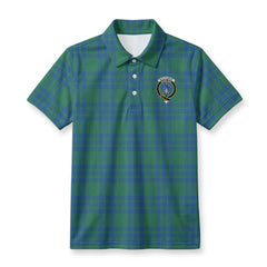 Montgomery Ancient Tartan Crest Birdseye Mesh Polo Shirt