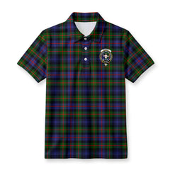 Murray of Atholl Modern Tartan Crest Birdseye Mesh Polo Shirt