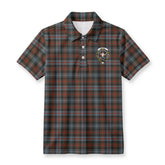 Murray of Atholl Weathered Tartan Crest Birdseye Mesh Polo Shirt