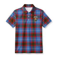 Newton Tartan Crest Birdseye Mesh Polo Shirt
